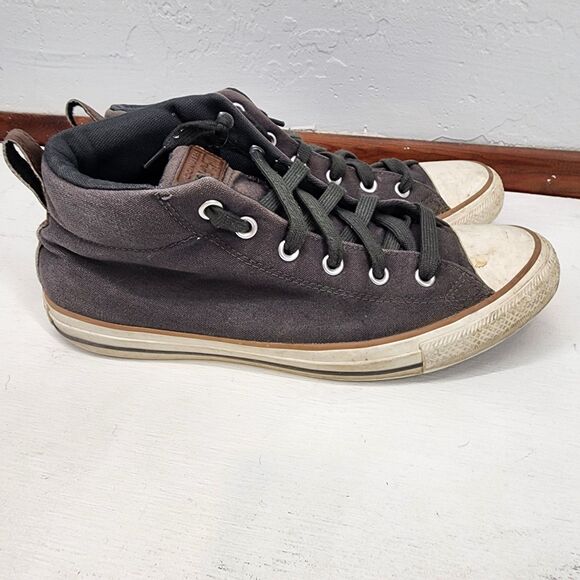 Converse Casual High Tops Black Canvas Grunge Punk Retro Classic 90s Y2K 10.5 - Picture 3 of 8